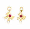 Ruby Bow Charms in 14K Yellow Gold | YSTONE
