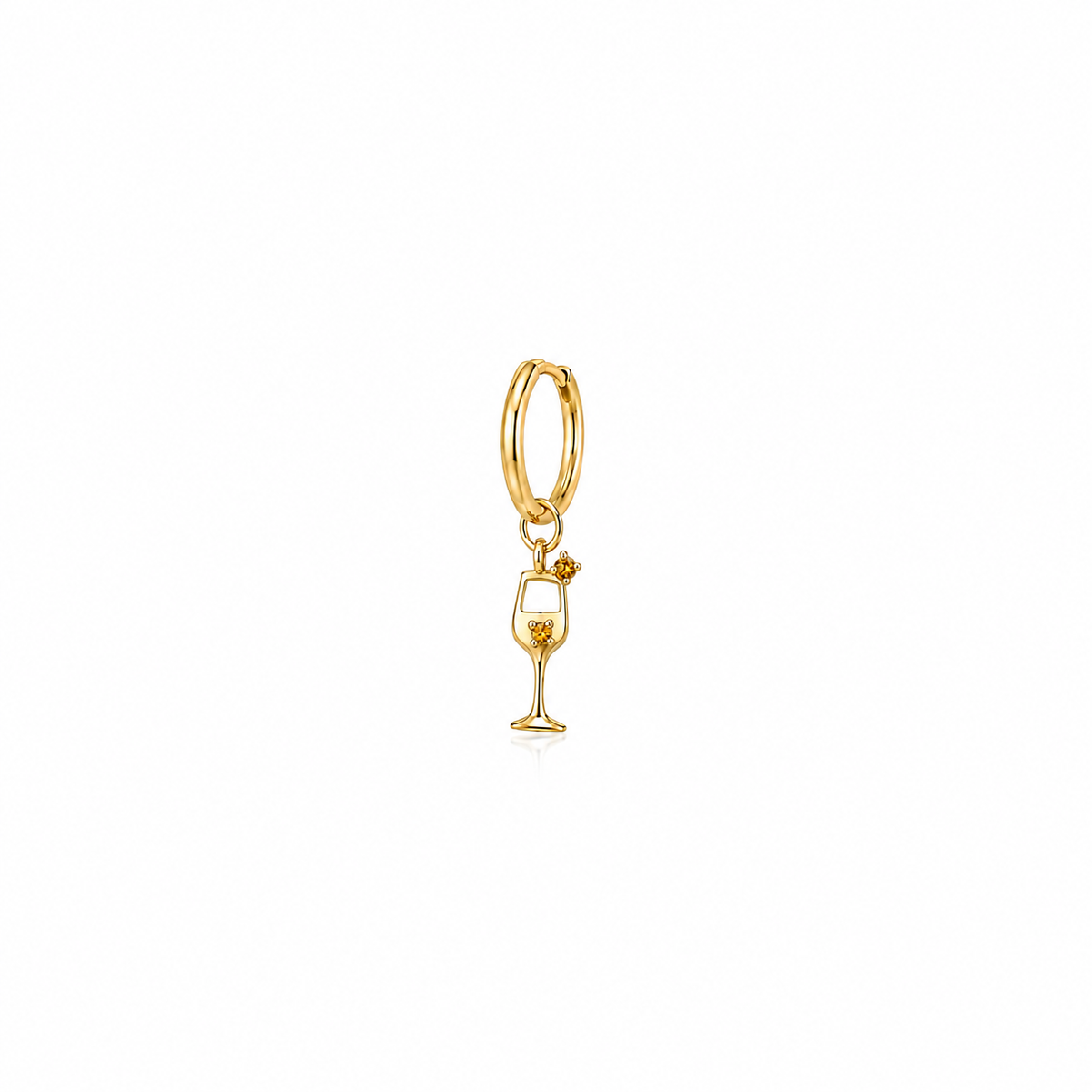 Citrine Champagne Charms in 14K Gold