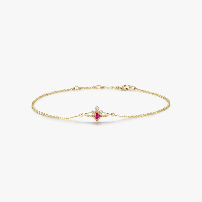 14K Ruby Bracelet