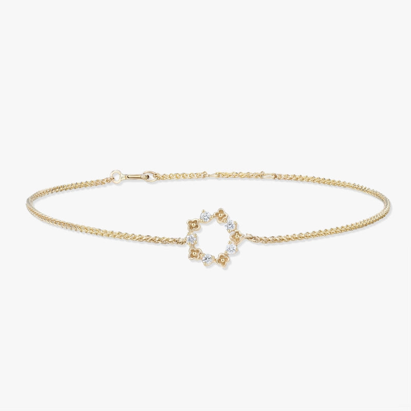 14K Wreath Diamond Bracelet