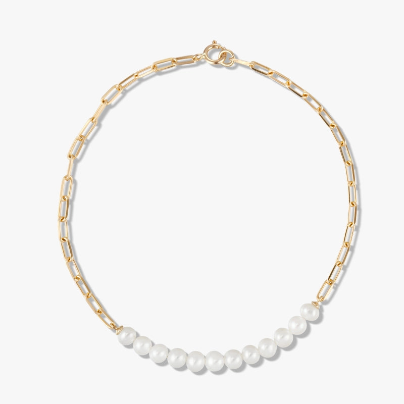 14K Pearls Bracelet