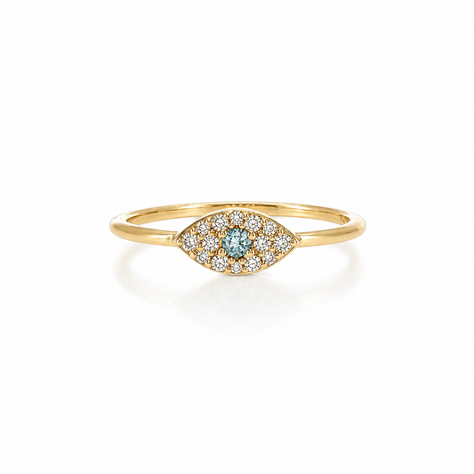 The Eye Natural Diamond Ring in 14K Gold