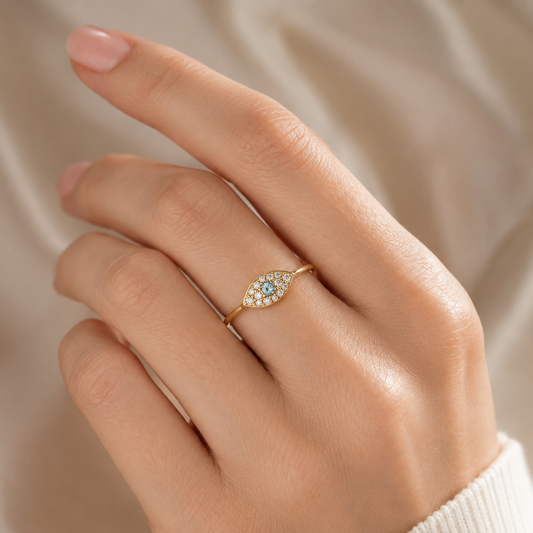 The Eye Natural Diamond Ring in 14K Gold