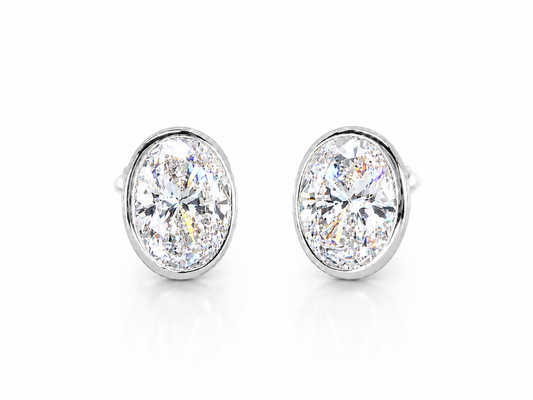Sabine Oval Lab Grown Diamond Studs