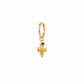 Ruby Desert Cactus Charm | 14K Yellow Gold