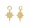 Starburst Diamond Charm | 14k Yellow Gold
