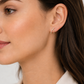 Criss Cross Natural Diamond Stud Earrings | 14k Yellow Gold